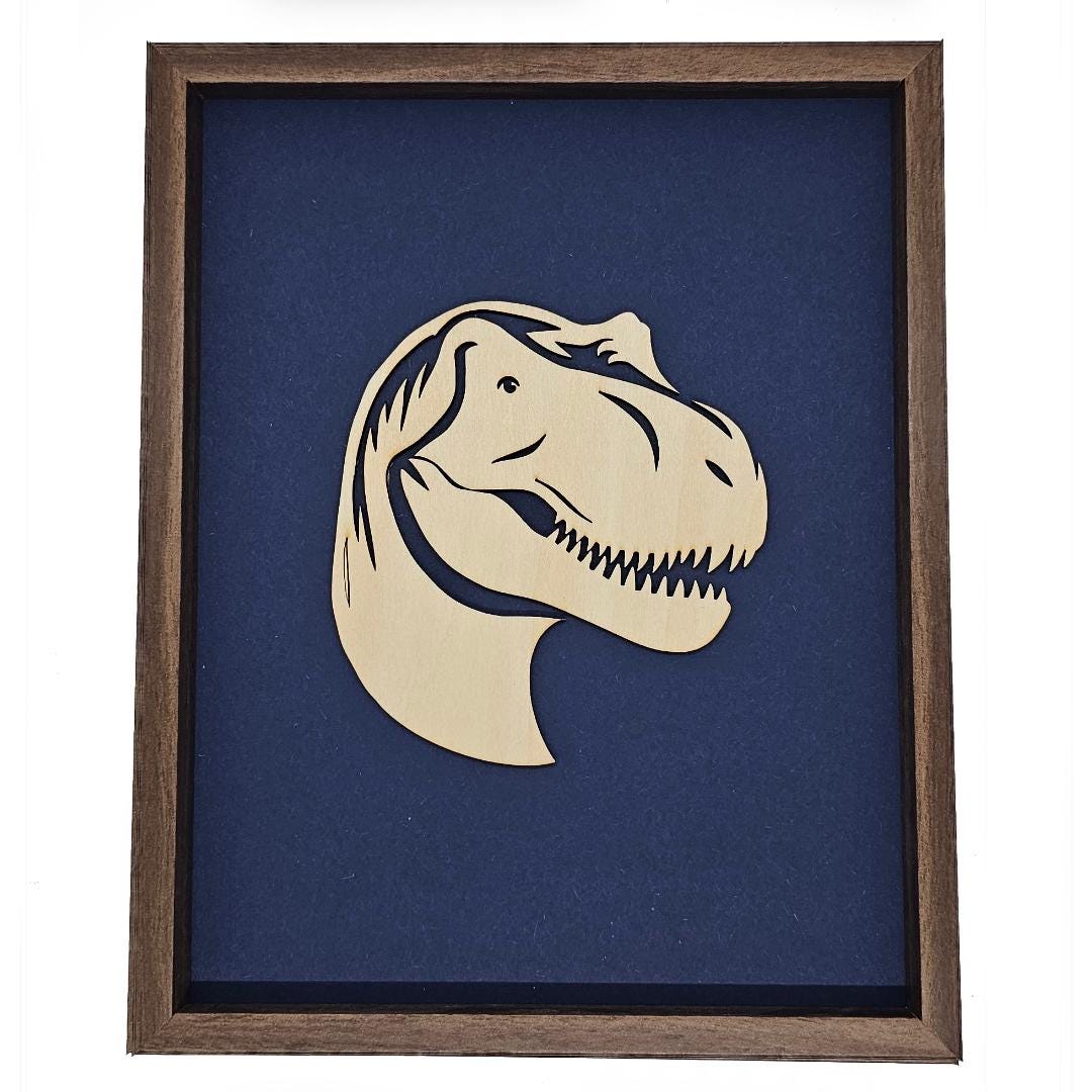Laser Cut Highland T-Rex In Frame