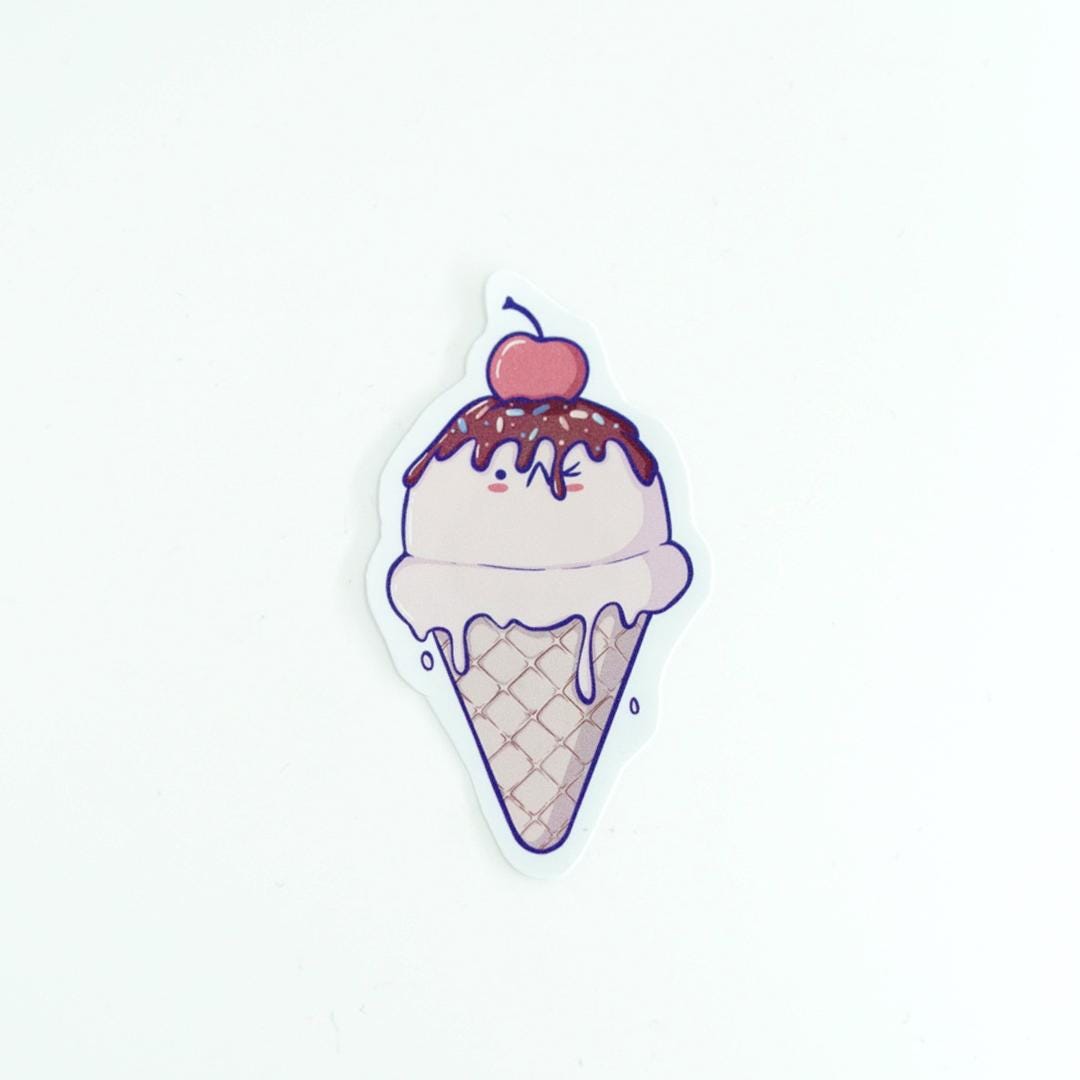 Ice Cream Vinyl Sticker