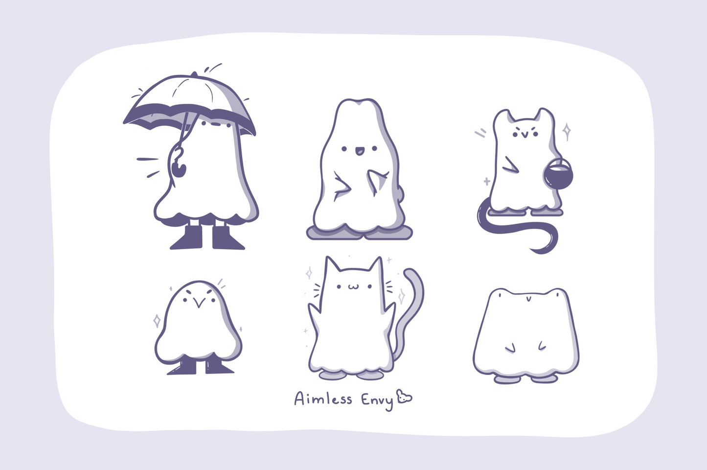 Mini Ghost Sticker Pack