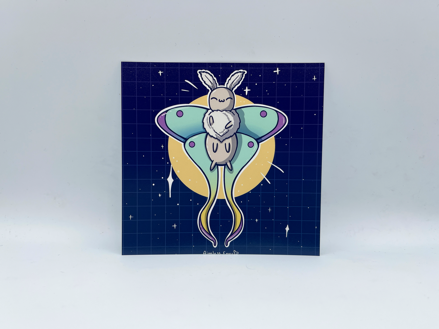 Moth Square Art Print