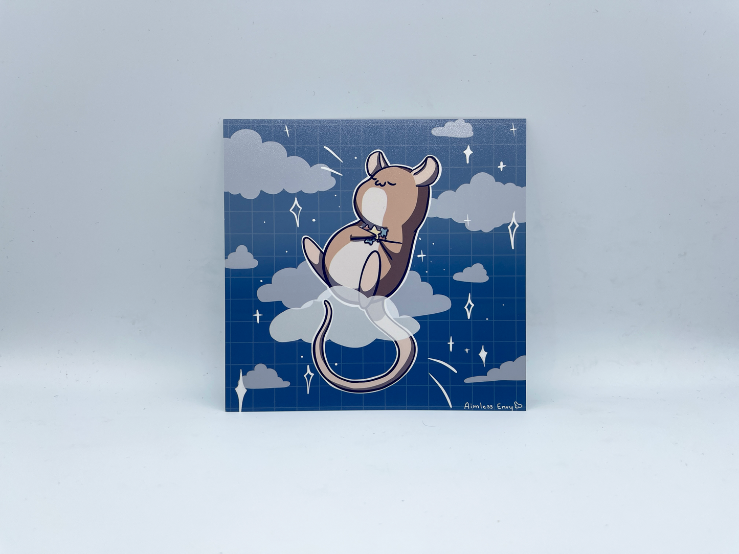 Star Hoarder Rat Square Art Print