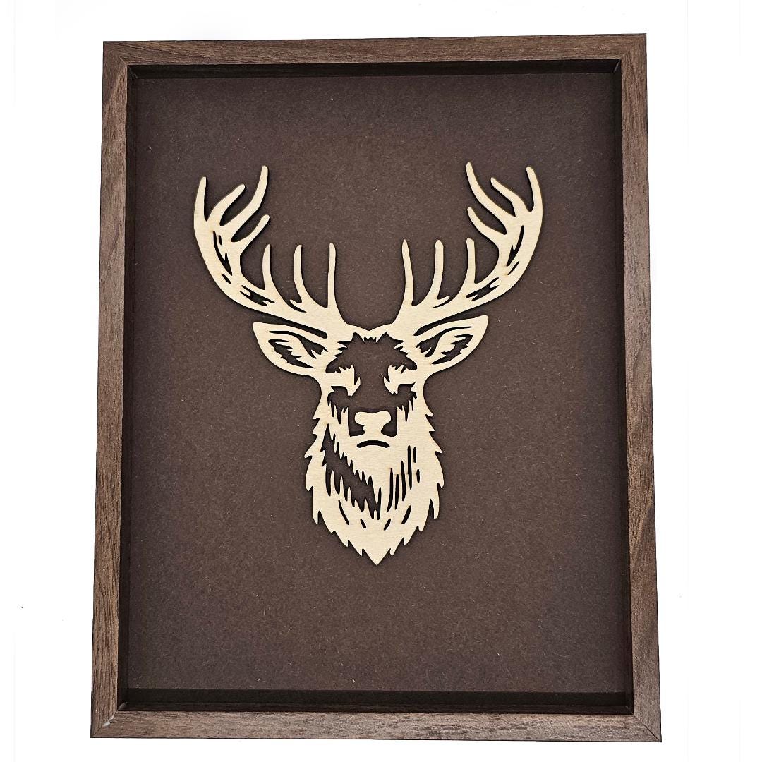 Laser Cut Deer In Frame