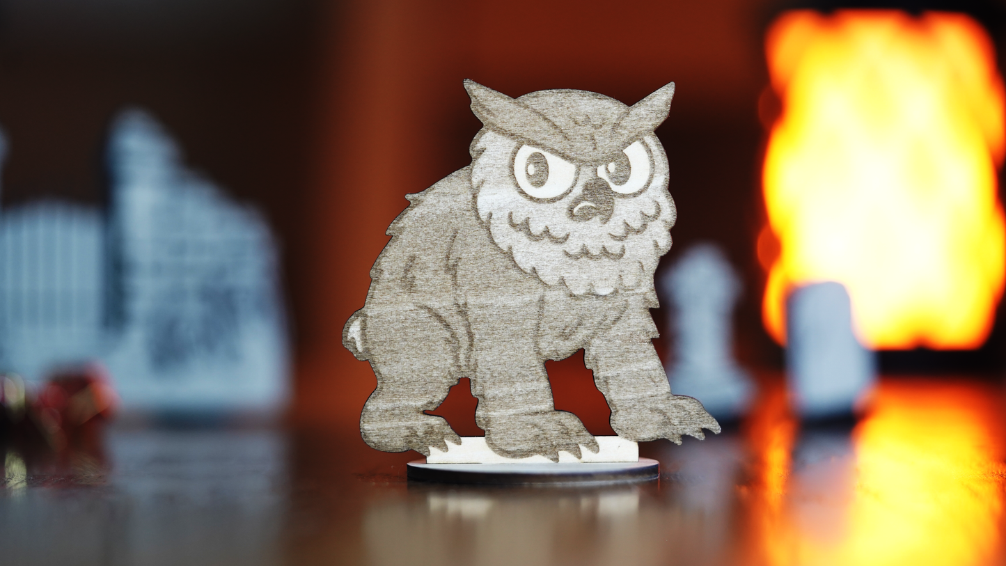 Laser Cut Hoot Grizzly Miniature