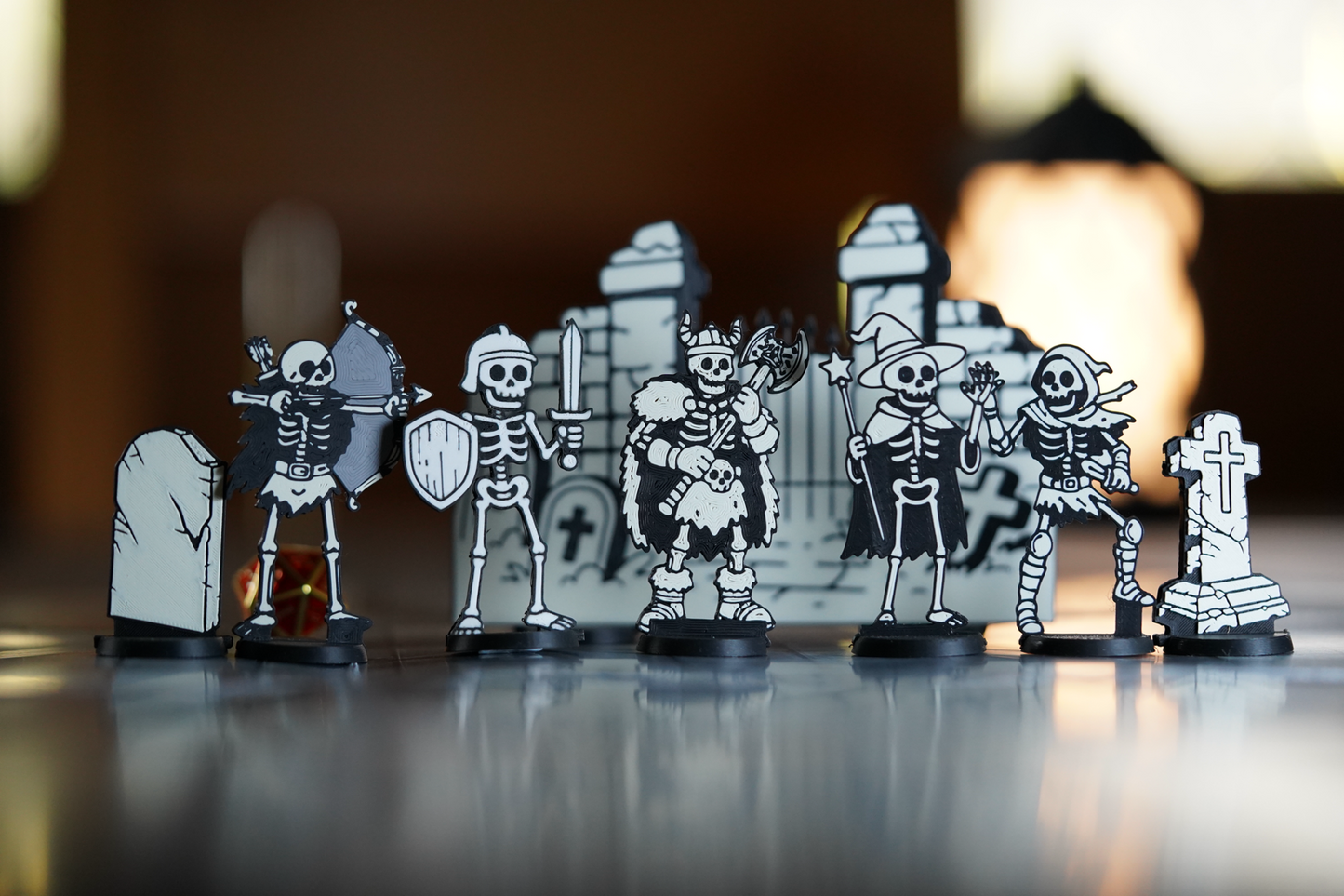 3D Printed Skeleton Miniature Pack