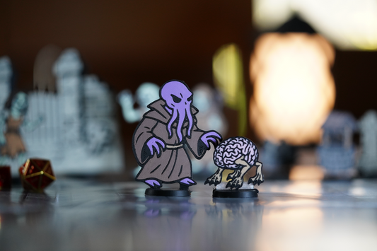 3D Printed Mind Flayer & Intellect Devourer Miniature Pack