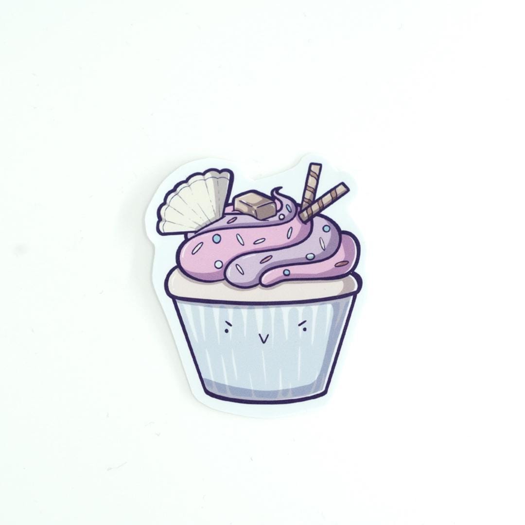 Cupcake Vinyl Sticker – Dice and Deer