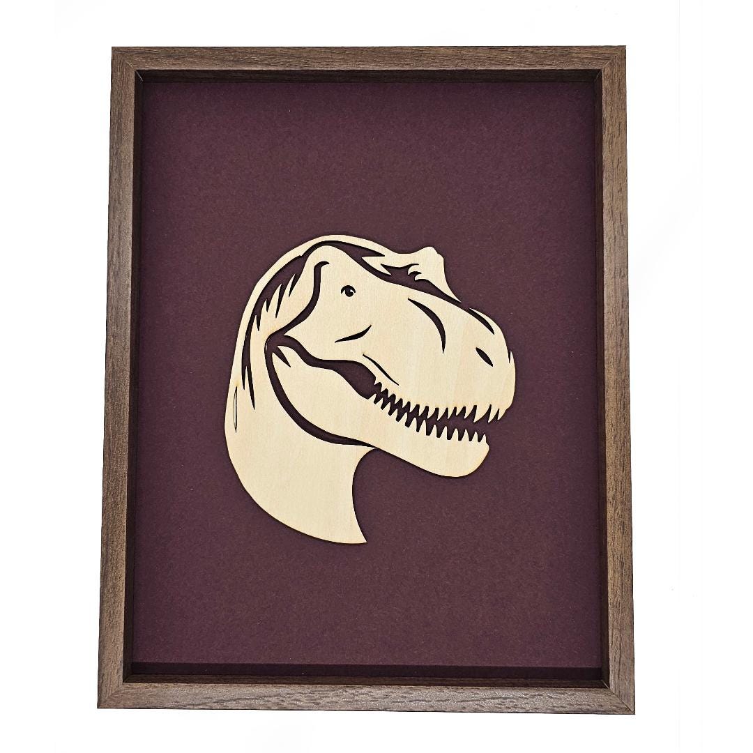 Laser Cut Highland T-Rex In Frame