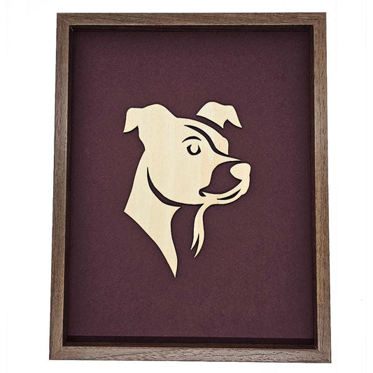 Laser Cut Dog In Frame