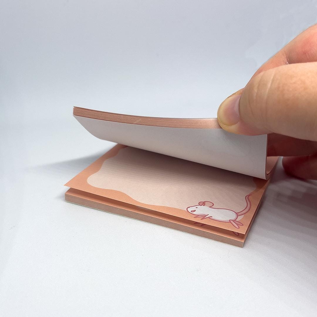 Cute Rat Sticky Notes