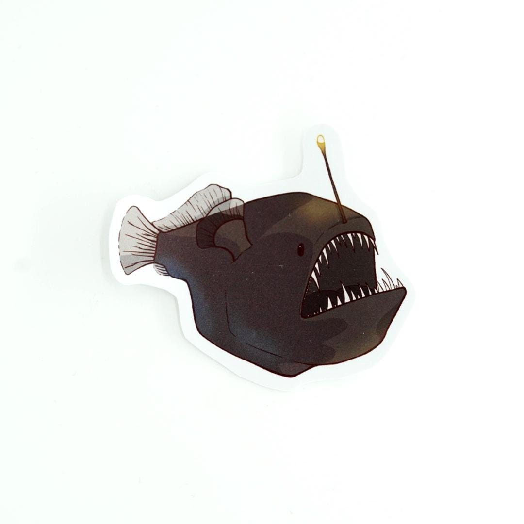 Angler Fish Vinyl Sticker