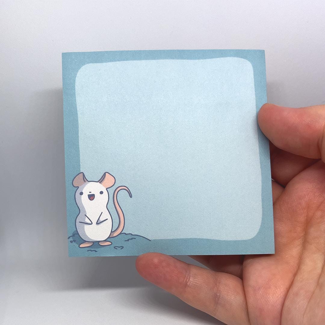 Cute Rat Sticky Notes