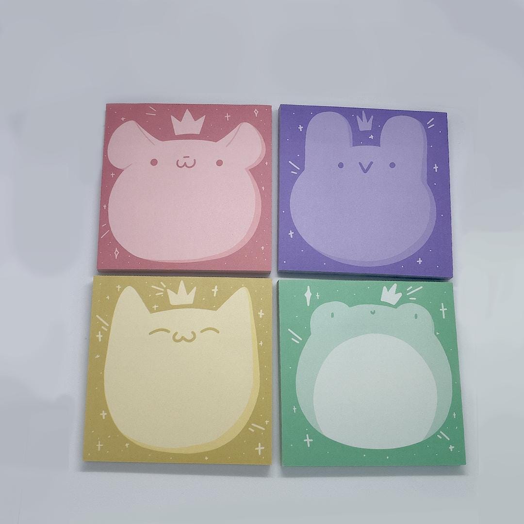 Crowded Animal Sticky Notes