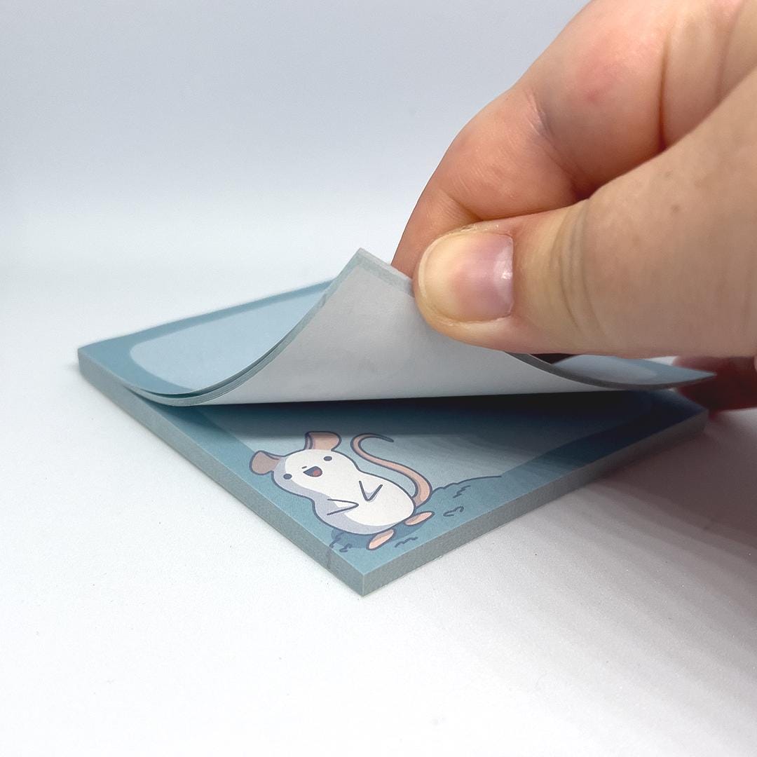 Cute Rat Sticky Notes