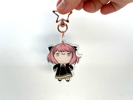 Clear Acrylic Key Chain 'Anya'