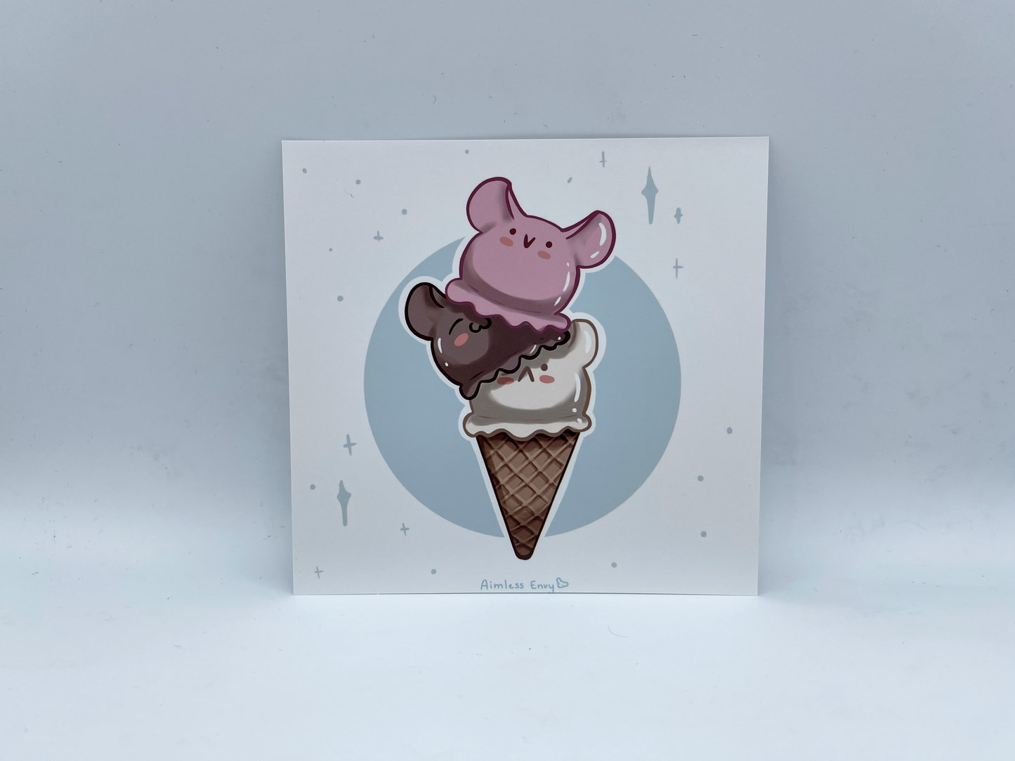 Rat Stack Square Art Print