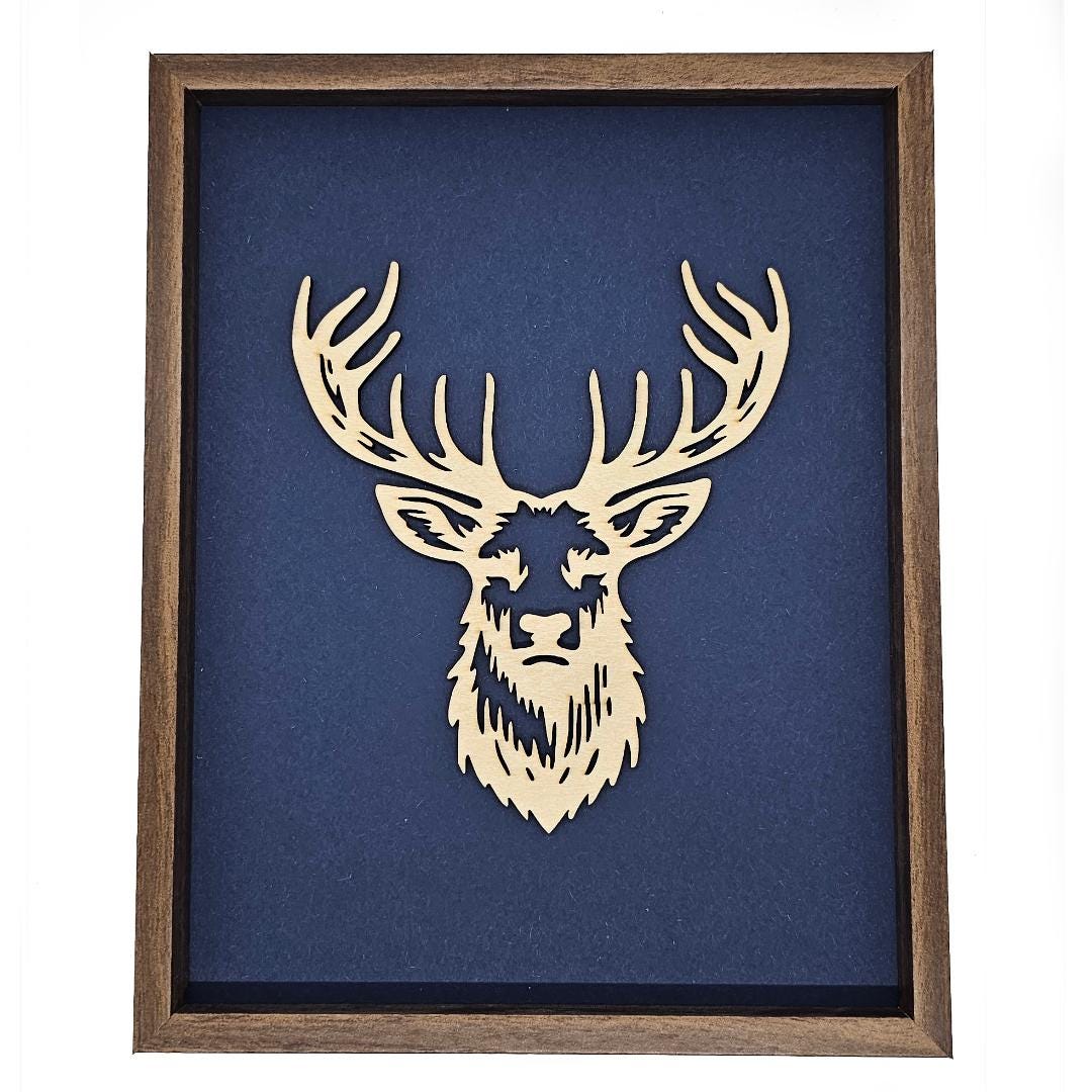 Laser Cut Deer In Frame
