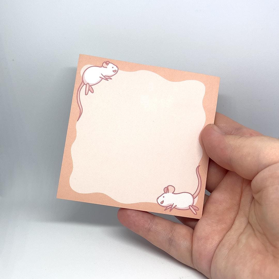 Cute Rat Sticky Notes