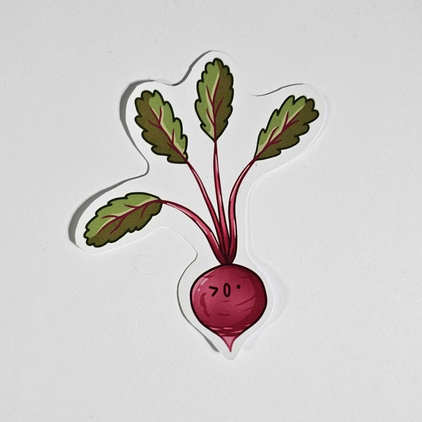 Beetroot Vinyl Sticker – Dice and Deer